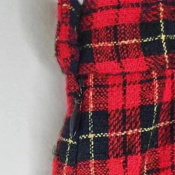Pendleton Vintage 100% Virgin Wool Buffalo Plaid Womens Plus Size Lined Skirt 18 - Picture 3 of 10